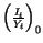 $ \left( \frac{I_{t}}{Y_{t}}\right) _{0}$