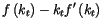 $\displaystyle f\left( k_{t}\right) -k_{t}f^{\prime}\left( k_{t}\right)$