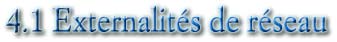 4.1 Externalités de réseau
