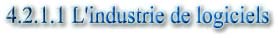 4.2.1.1 L'industrie de logiciels
