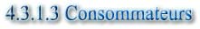 4.3.1.3 Consommateurs