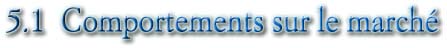 5.1  Comportements sur le marché
