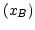 $ \left( x_{B}\right) $
