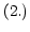$ \left( 2.\right) $