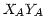 $ X_{A}Y_{A\text{ }}$