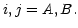 $ i,j=A,B.$