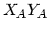 $\displaystyle X_{A}Y_{A}$