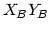$\displaystyle X_{B}Y_{B}$