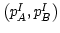 $ \left( p_{A}^{I},p_{B}^{I}\right) $