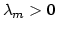 $\displaystyle \lambda_{m}>0$