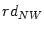 $ rd_{NW}$