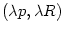 $ \left( \lambda p,\lambda
R\right) $