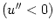 $ \left( u^{\prime\prime}<0\right) $