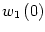 $ w_{1}\left( 0\right) $