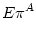 $\displaystyle E\pi^{A}$