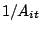 $ 1/A_{it}$