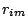 $ r_{im}$