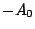 $ -A_{0}$